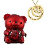 Ours Rose Collier Cercle de Famille