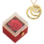 Coffret rose eternelle arbre de vie