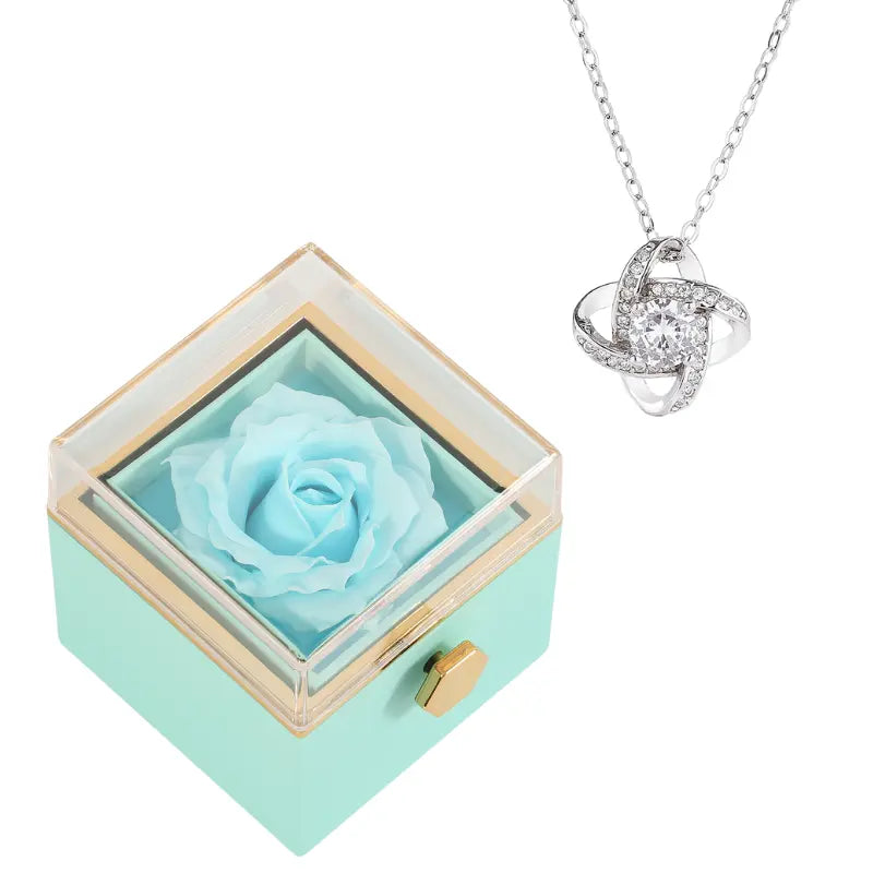 Coffret rose éternelle avec amour eternel