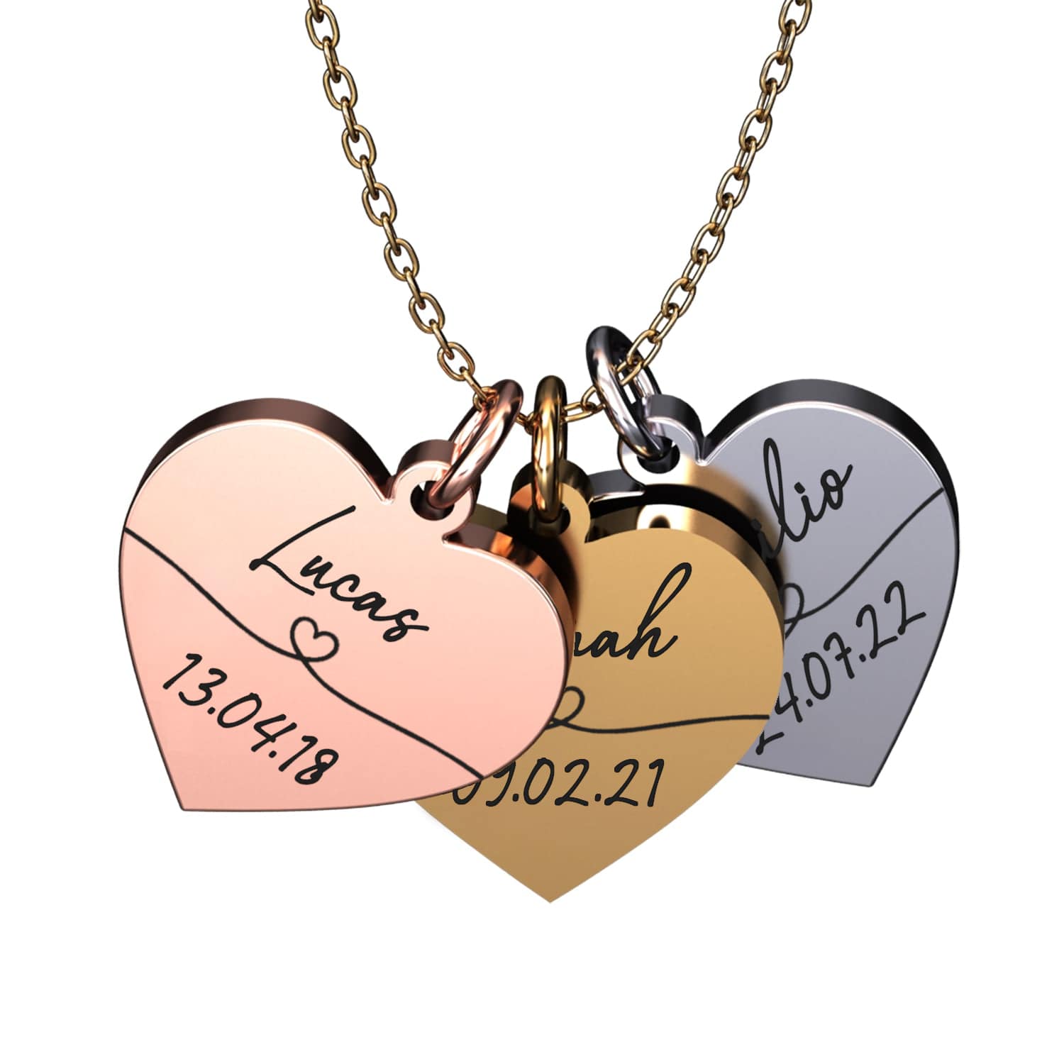 Collier disque personnalisé