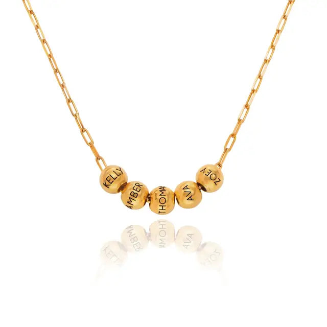 Collier balance à perles