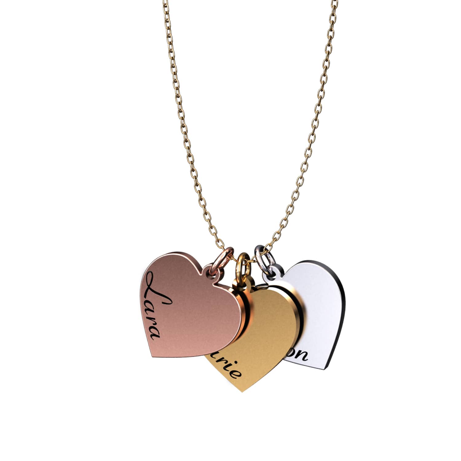 Collier coeur avec nom