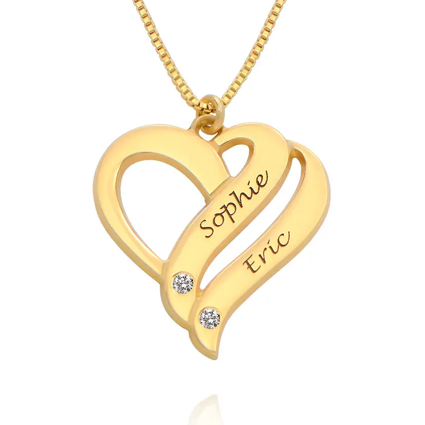 Collier deux coeurs pour toujours